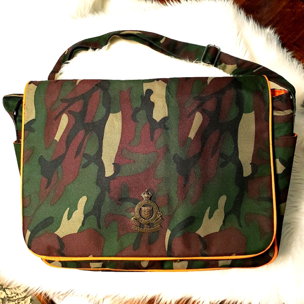 My Vintage Baby Camo Diaper Bag